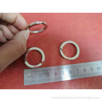 Manufacturer Supply Cheap Price 28mm Metal Flat Key Ring